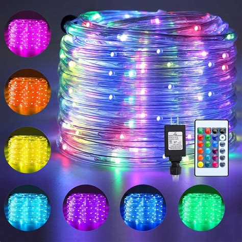 Rope Lights 180 Led 33ft 16 Multi Colors Changing Outdoor String Fairy