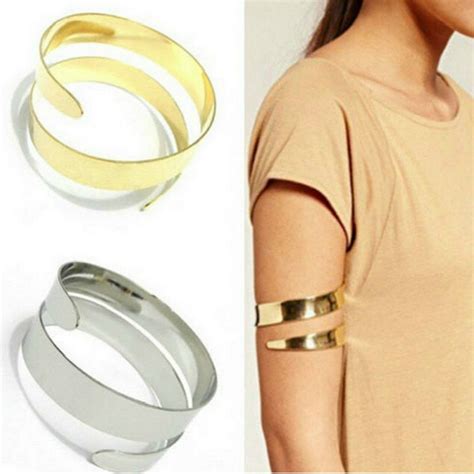 Upper Arm Bracelet Summer New Adjustable Bangles Women Gold Color Arm Cuff Armlet Armband