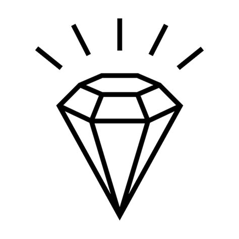 Modèle De Logo Vectoriel En Diamant Icône En Diamant Vecteur Premium