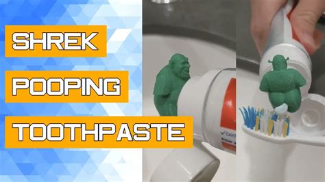 Shrek Pooping Toothpaste Topper Kids And Adults Toothpaste Topper