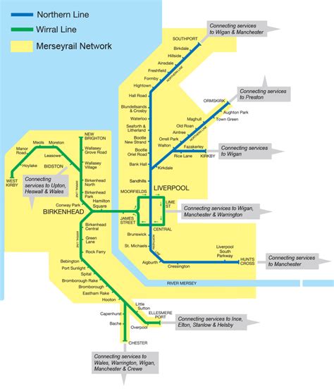 Merseyrail Train And Rail Maps And Reviews