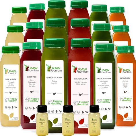 7 Day Tropical Juice Cleanse All Natural Raw And Cold Pressed 42 B