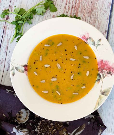 Curried Carrot Celery Soup Recipe By Archanas Kitchen