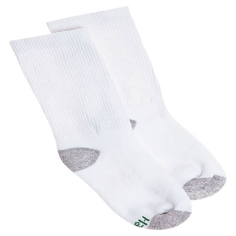 Hanes Hanes Boys Crew Comfortblend Assorted White Socks 6 Pack Style