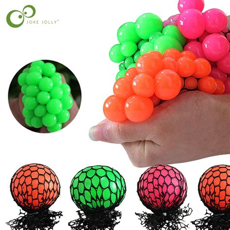 Squeeze Toys Mesh Ball Grape Squeeze Toy Grapes Anti Stress Squeeze Toy