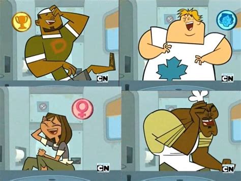 Dj Owen Courtney And Chef Hatchet Laughing Total Drama Island