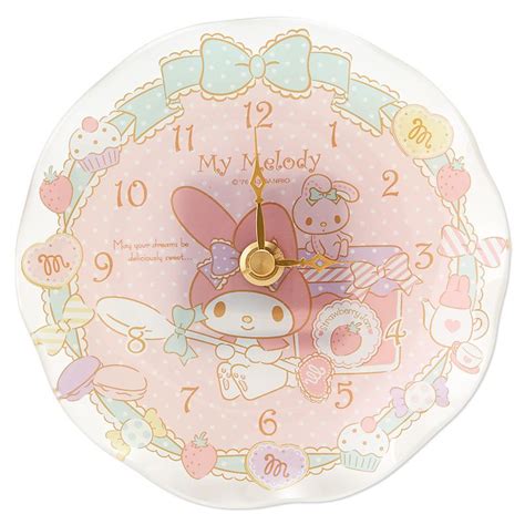 My Melody Wall Clock Clock Sanrio Happy