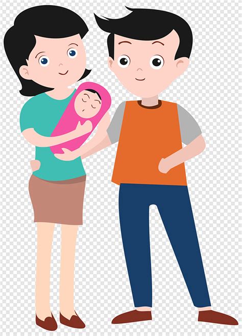 Gambar Bahagia Ibu Keluarga Anak Ilustrasi Ayah Dan Png Download Gratis