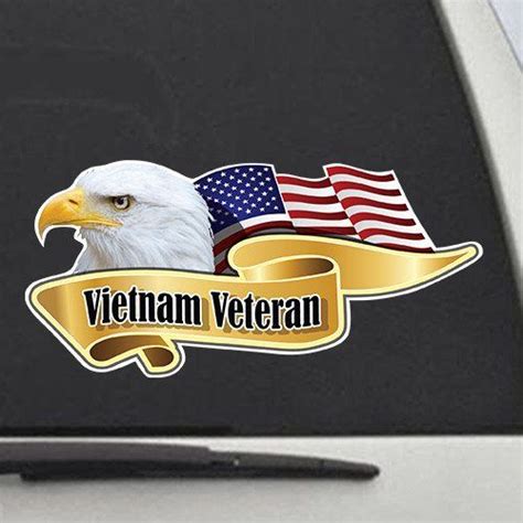 Vietnam Veteran Eagle Vinyl Decal Sticker 5 Free Shipping Vinyl