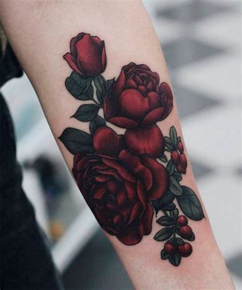 Half arm band black rose tattoo. 42 Cool Rose Tattoo Designs for your Next Ink