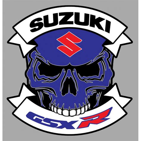 Suzuki Gsxr Skull Laminated Decal Cafe Racer