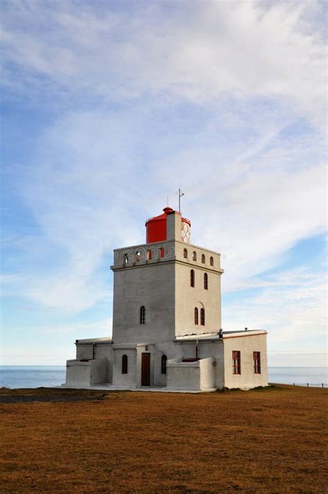 Lighthouse On Cape Dyrholaey Iceland Stock Photo Image Of Northern