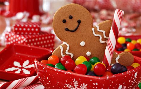 Wallpaper Holiday Cookies Christmas Candy Sweets New Year Cookie
