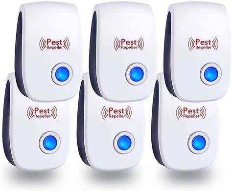Ultrasonic New Pest Control Set Of 6 Packs Electronic Plug In Repellent