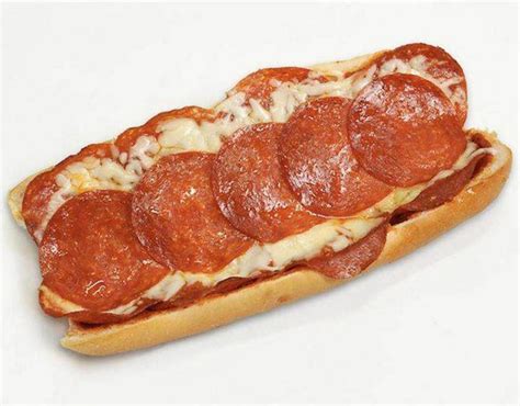 Subways Pizza Sub A Toasted Sub With Pepperoni Tomato And Cheese