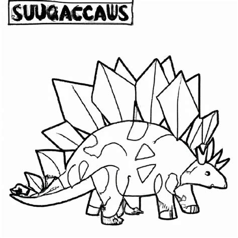 Encha Seu Dia De Cores Desenhos Do Stegosaurus Para Colorir