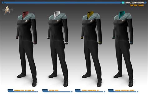 Female Duty Uniforms Star Trek Theurgy By Auctor Lucan On Deviantart