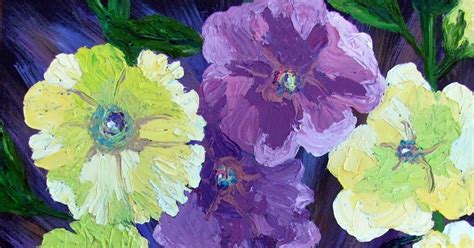 Artist Susan Spohn Hollyhocks Flower Paintings Garden Paintings