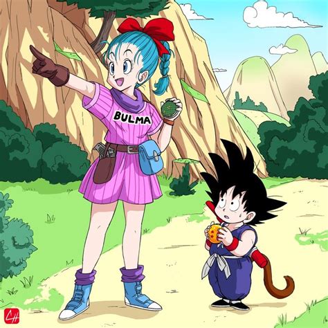 Bulma Y Goku Goku Y Bulma Bulma Personajes De Dragon Ball