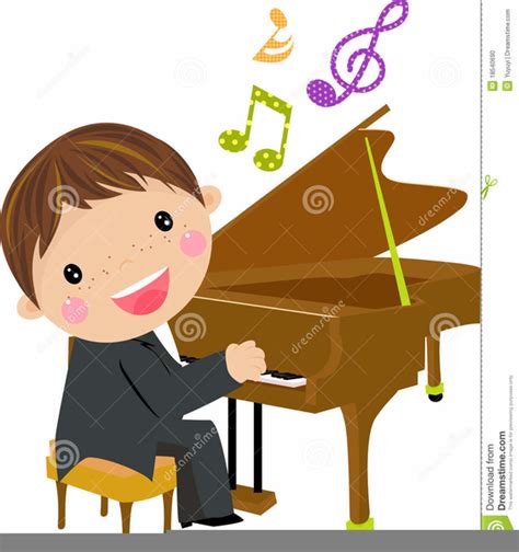 Free Clipart Child Playing Piano Free Images At Vector