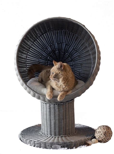 The Refined Feline Kitty Ball Cat Bed Takes Pet Furniture To New