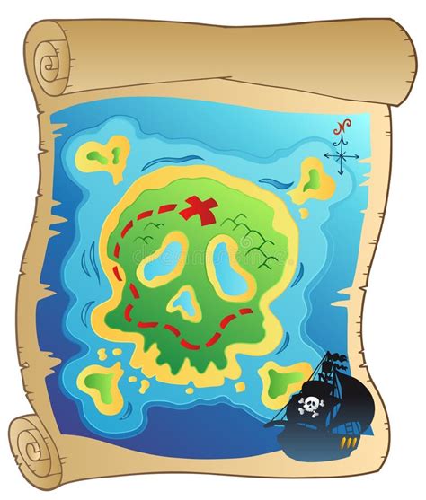 Mapa Do Pirata Ilustração Stock Ilustração De Deserto 21081585
