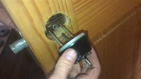 Installing A Double Cylinder Deadbolt Explaining How It Works Youtube