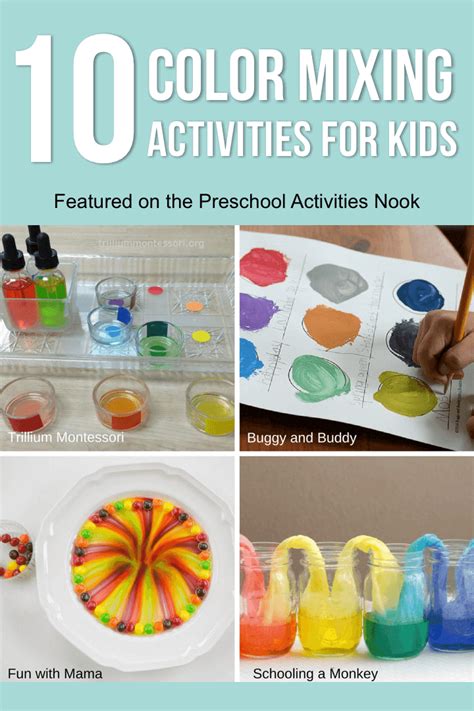 Color Mixing Activities For Kids Preschool Activities Nook