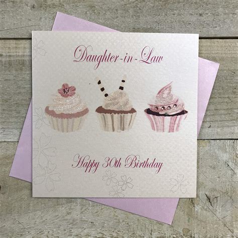 Buy White Cotton Cards Cupcakes Babe In Law Happy Th Birthday Handmade Birthday Card
