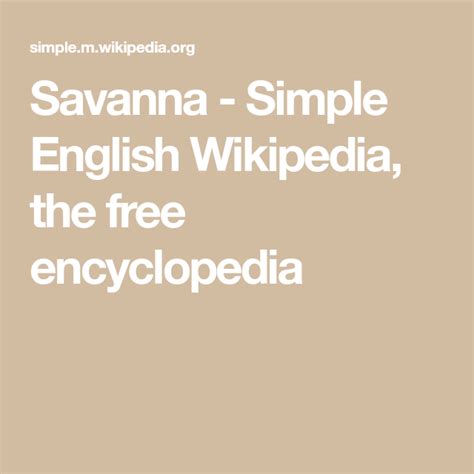 Savanna Simple English Wikipedia The Free Encyclopedia Savanna