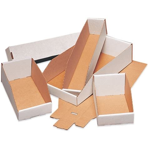 Corrugated Cardboard Shelf Bins Open Top Bin Boxes