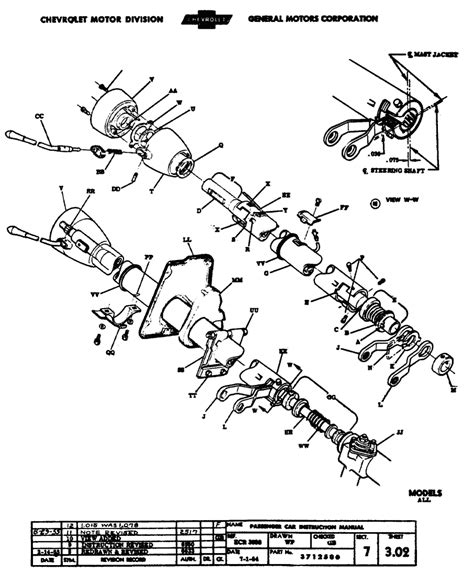 1956 Chevy Steering Column Wiring Diagram