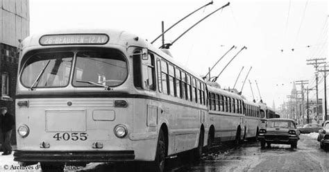 de 1932 a 1966 voila les trolley bus a montreal bus montreal street cars