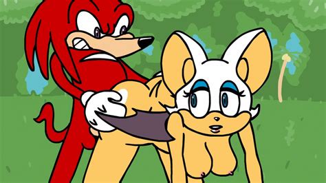 929402 Knuckles The Echidna Rouge The Bat Sonic Team Animated Rouge