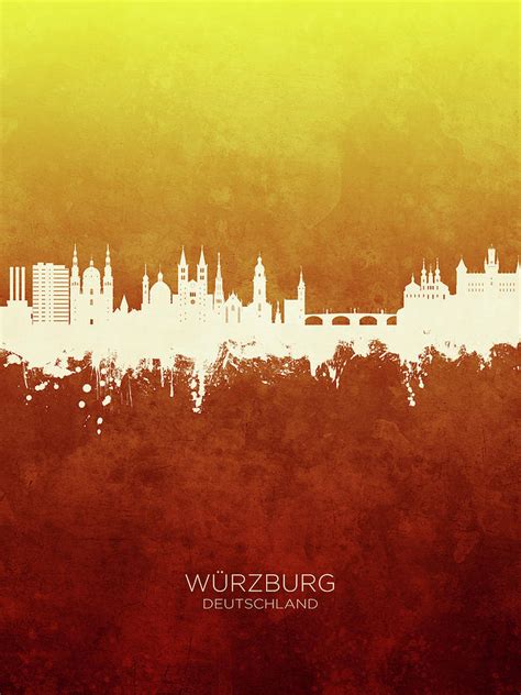 Wurzburg Germany Skyline 21 Digital Art By Michael Tompsett Fine Art