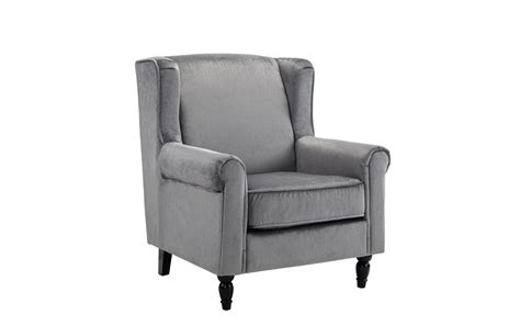 You can also find other accent furniture to complement any chair. Contemporary Velvet Accent Chair Living Room Armchair with ...