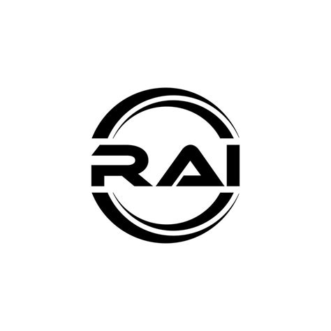 Rai Carta Logotipo Projeto Dentro Ilustração Vetor Logotipo