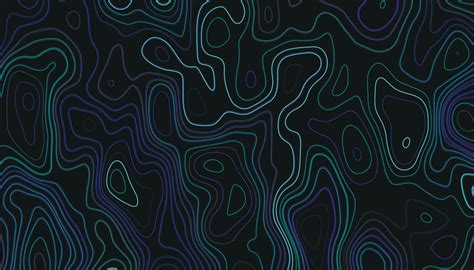 Topographic Linear Background Abstraction With Place For Text Map
