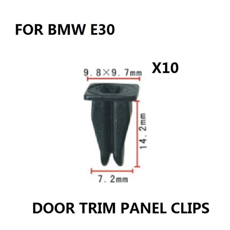 X10 Pieces For Bmw E30 Front Fog Lights Plastic Screw Grommets