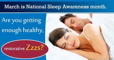 National Sleep Awareness Month Patient Education Awareness Month