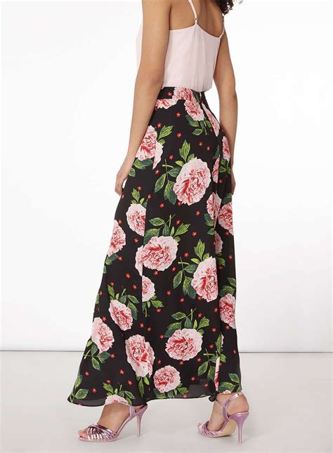 Black Floral Maxi Skirt Dorothy Perkins Floral Maxi Skirt Shopping
