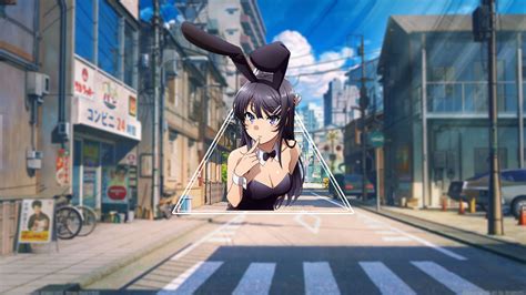 Anime Anime Girls Sakurajima Mai Bunny Girl Seishun Buta Yarō Wa Bunny Girl Senpai No Yume