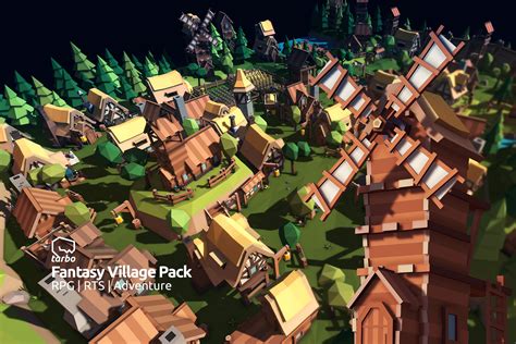Fantasy Village Pack Low Poly 3d Art 3d Fantasy Unity Asset Store