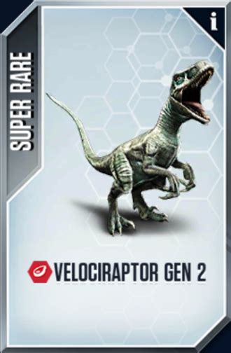 Velociraptor Gen 2 Jurassic World The Game Wiki Fandom