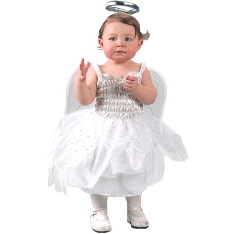 Angel Infanttoddler Costume Includes White Satin Dress With White
