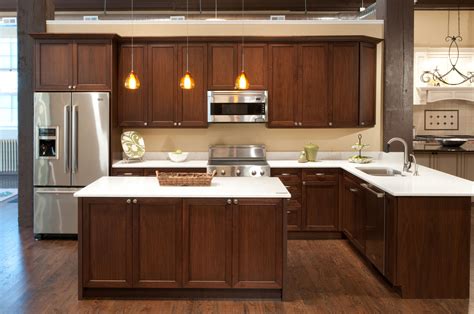 Stools and accessories in a similar … Modern Walnut Kitchen Cabinets Design Ideas 11 - decoratoo