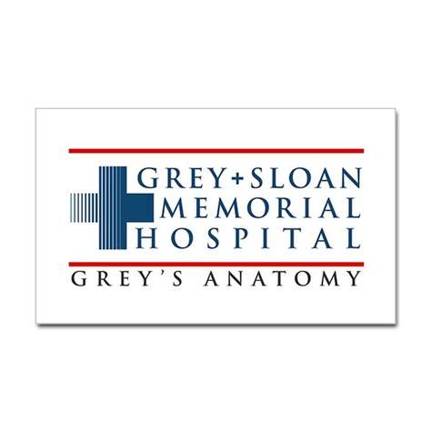 Grey Sloan Memorial Hospital Rectangle Sticker (Rectangle) | Greys anatomy, Grey's anatomy mark ...