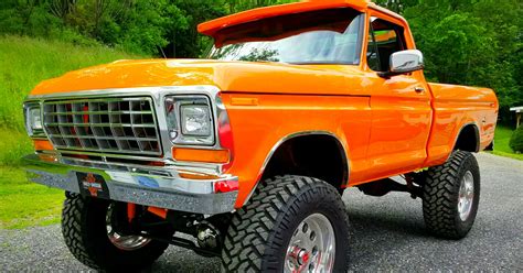 Re Built 1978 Ford F150 4x4 Orange Ford Daily Trucks