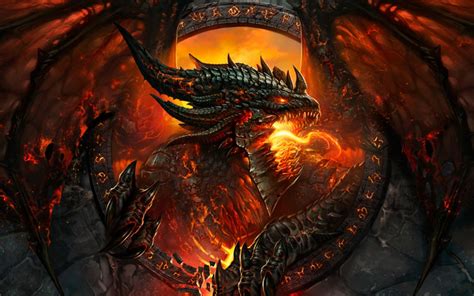 Deathwing From World Of Warcraft Mythical Creatures Art Mythological