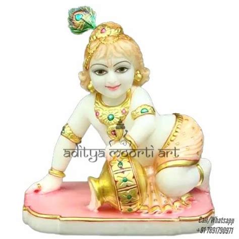 traditional hindu little krishna marble moorti for temple at best price in jaipur